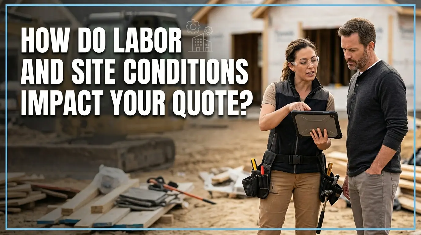 How Do Labor and Site Conditions Impact Your Quote