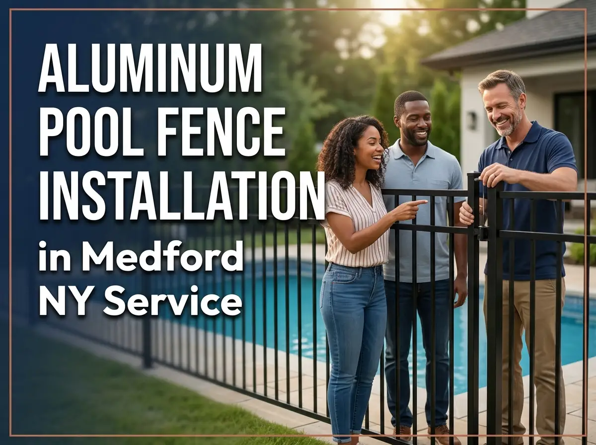 Aluminum Pool Fence Installation in Medford NY Service