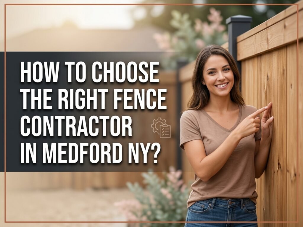How to Choose the Right Fence Contractor in Medford NY