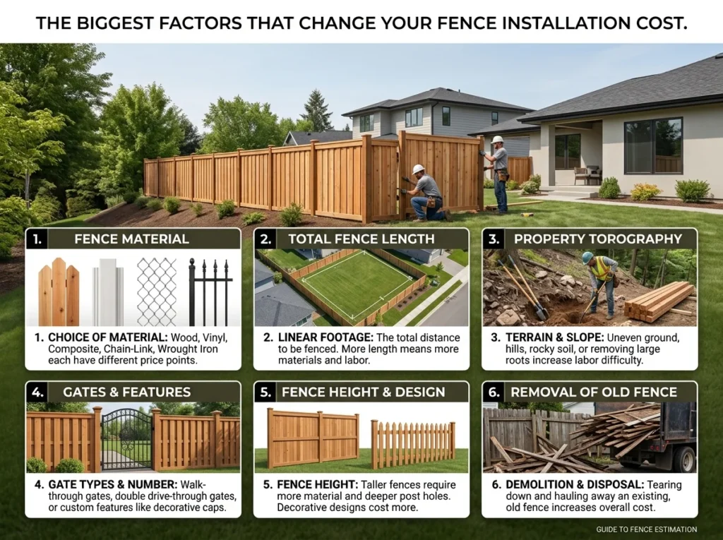 The Biggest Factors That Change Your Fence Installation Cost