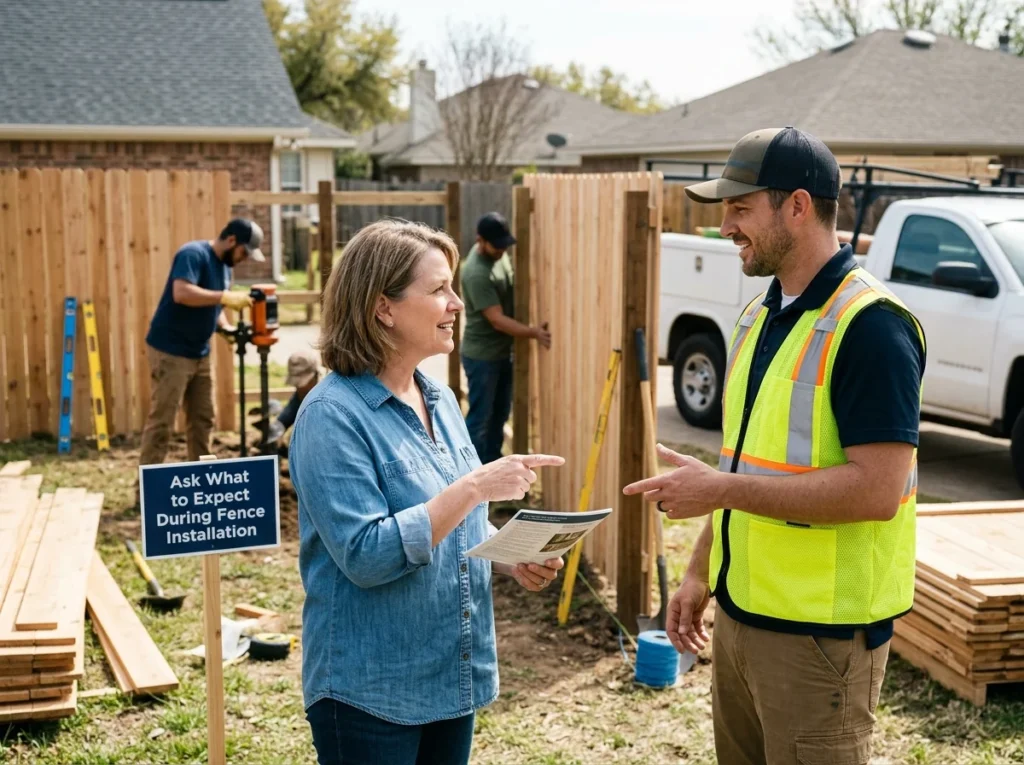 Ask What to Expect During Fence Installation