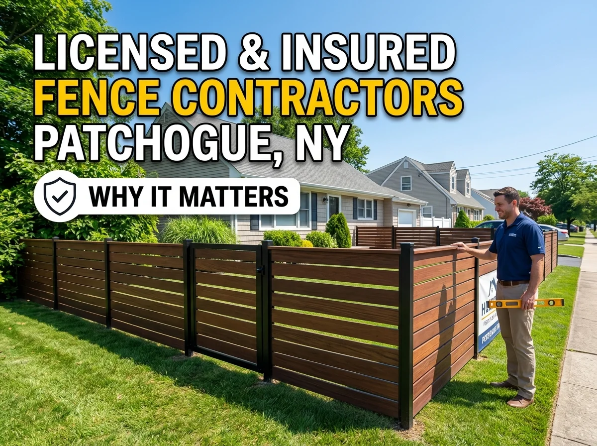Licensed & Insured Fence Contractors in Patchogue, NY Why It Matters